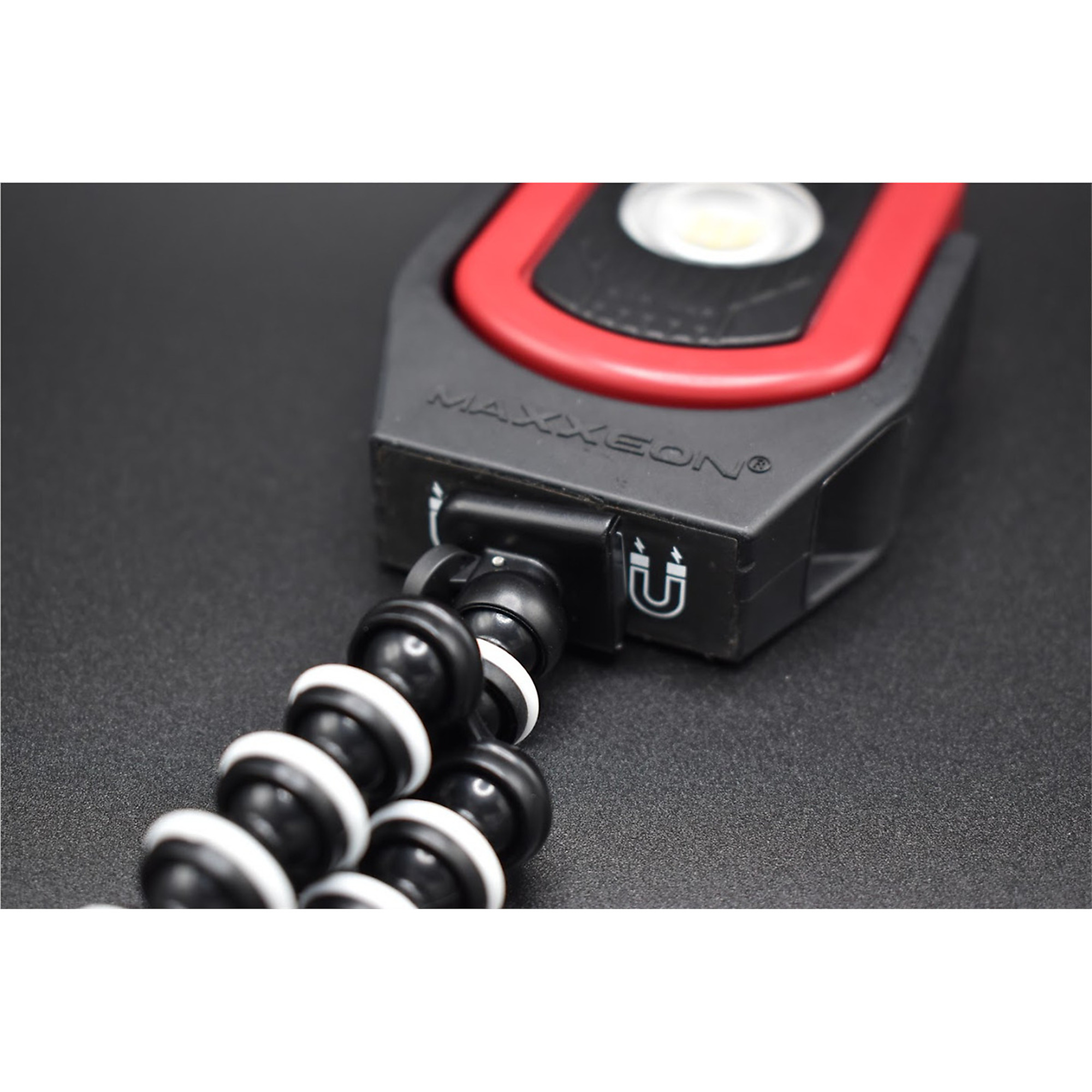Maxxeon WorkStar Cyclops Series Octopus Tripod — High-Impact Plastic, Solvent-Resistant, Black, Model# MXN10171